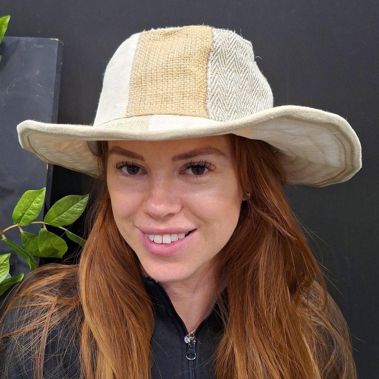 Beautiful Cream coloured Hemp & Cotton Unisex OUTBACK hat with a flexible, finished brim (Copy)