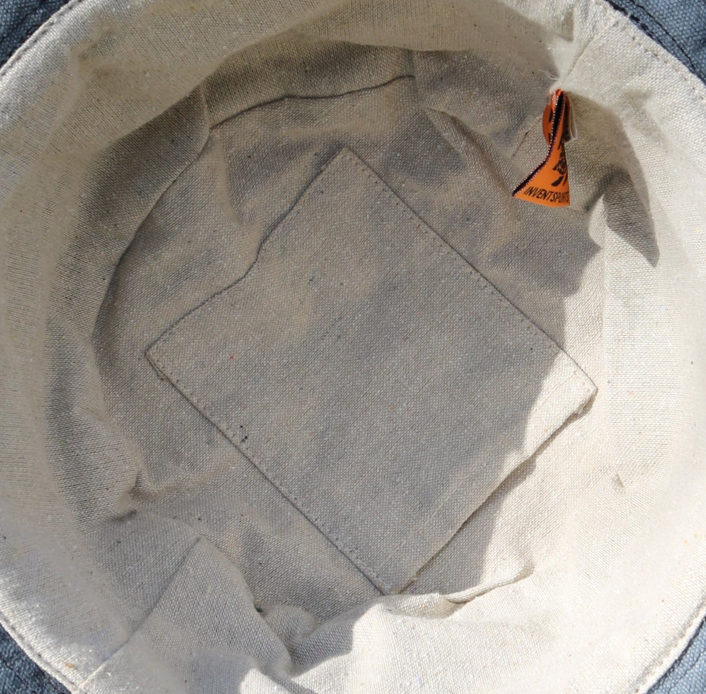 Beautiful Cream coloured Hemp & Cotton Unisex OUTBACK hat with a flexible, fringe brim