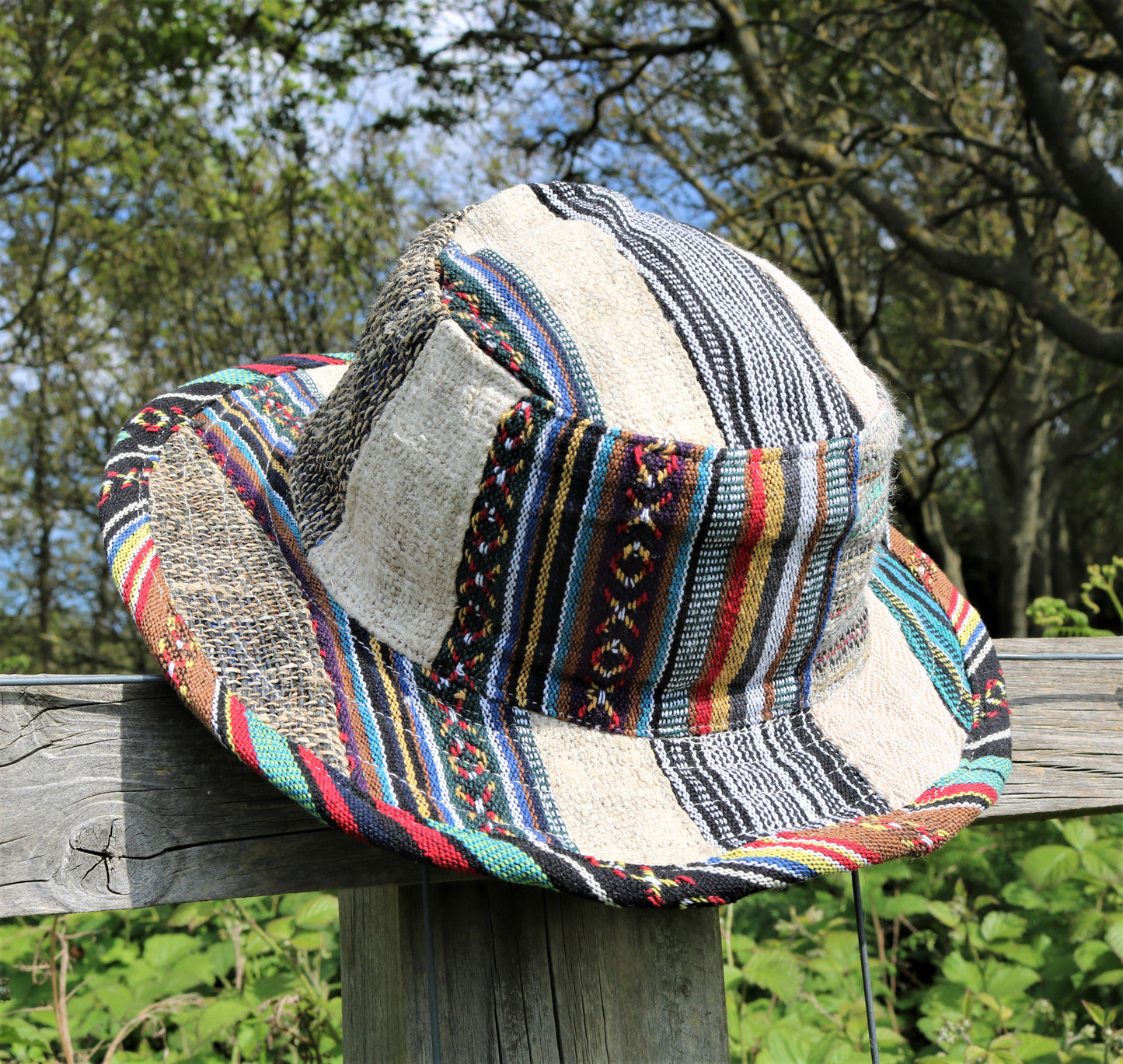Beautiful Hemp and Cotton Unisex OUTBACK hat with a flexible, finished and lined brim