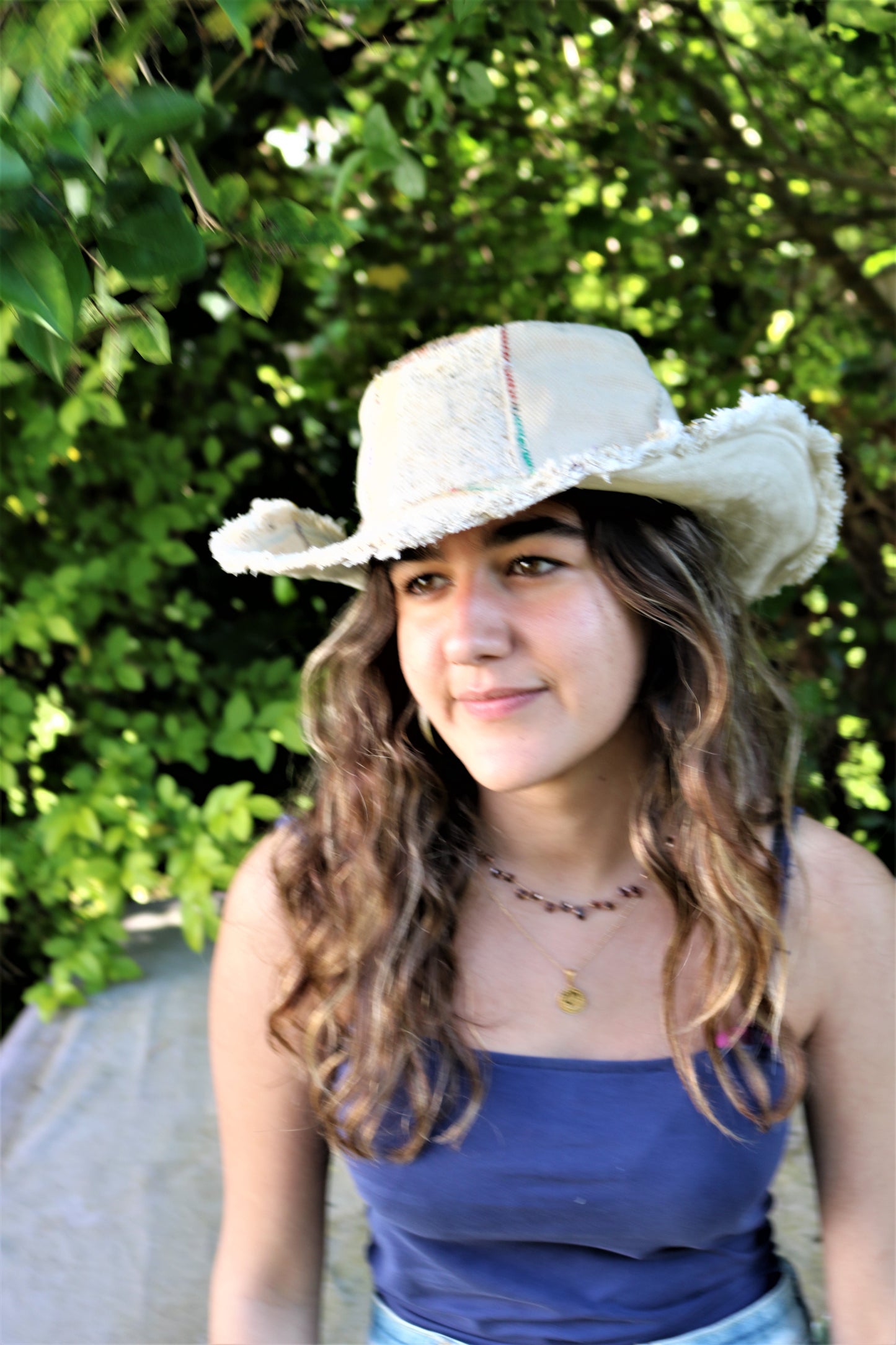 Beautiful Cream coloured Hemp hat