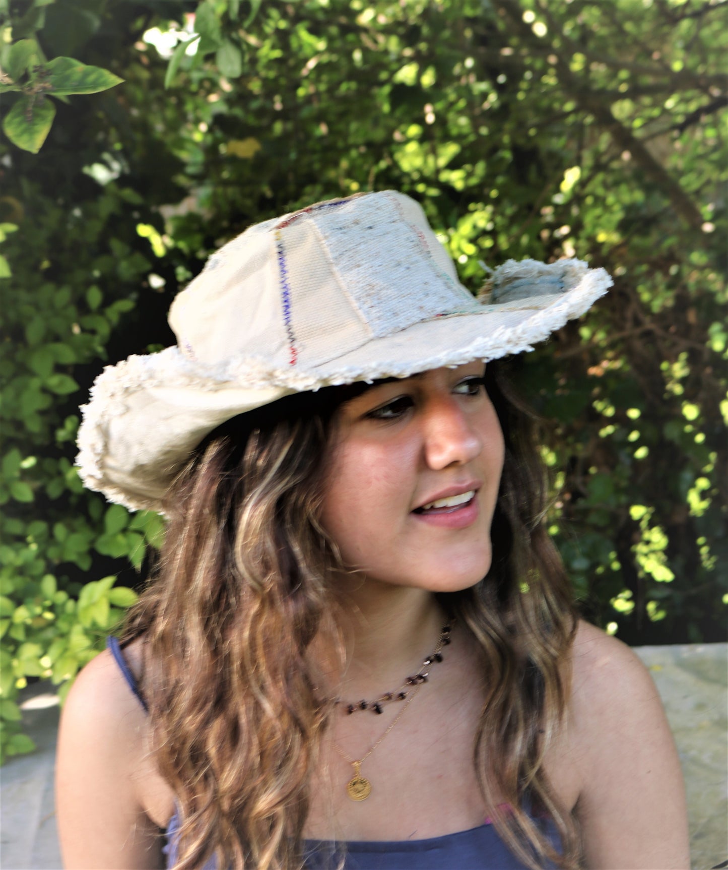 Beautiful Cream coloured Hemp hat