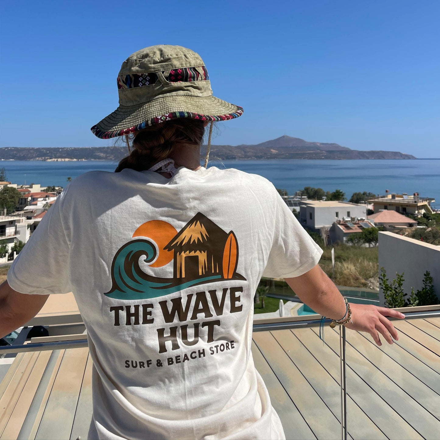 THE WAVE HUT unisex T-Shirt in natural cream - pure cotton and 100% beautiful ! (Copy)