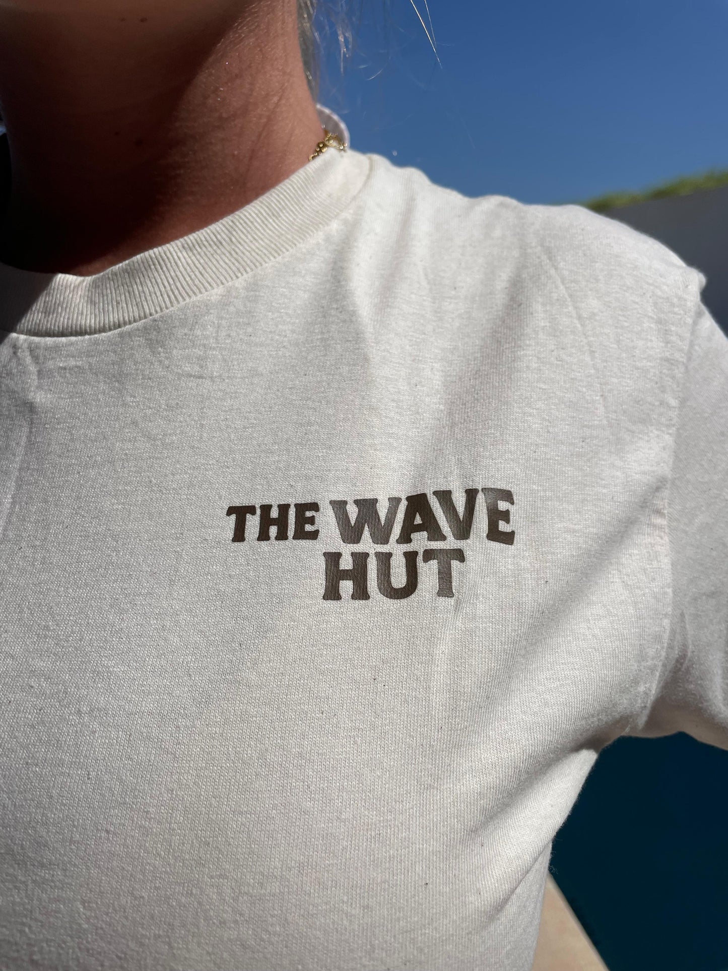 THE WAVE HUT unisex T-Shirt in natural cream - pure cotton and 100% beautiful ! (Copy)