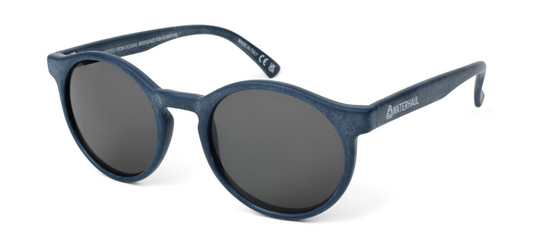 HARLYN NAVY Sunglasses by Waterhaul - Grey lenses