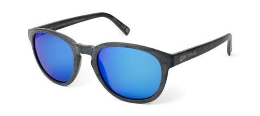 CRANTOCK SLATE Sunglasses by Waterhaul - Blue Mirror Lenses