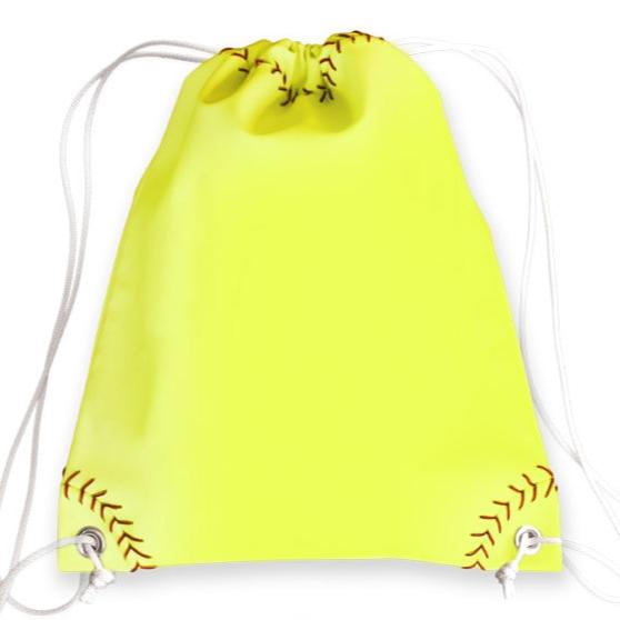 Softball Drawstring Bag Main Image