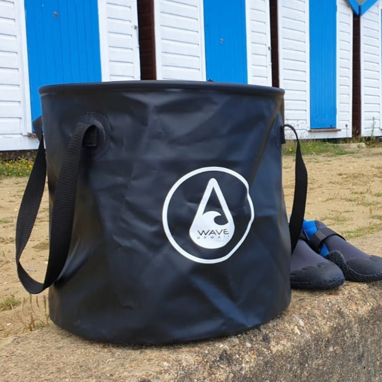 Beach Bucket BLACK On A Step
