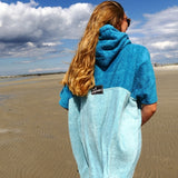 Wave Style Poncho AIR At The Beach Warm Back View
