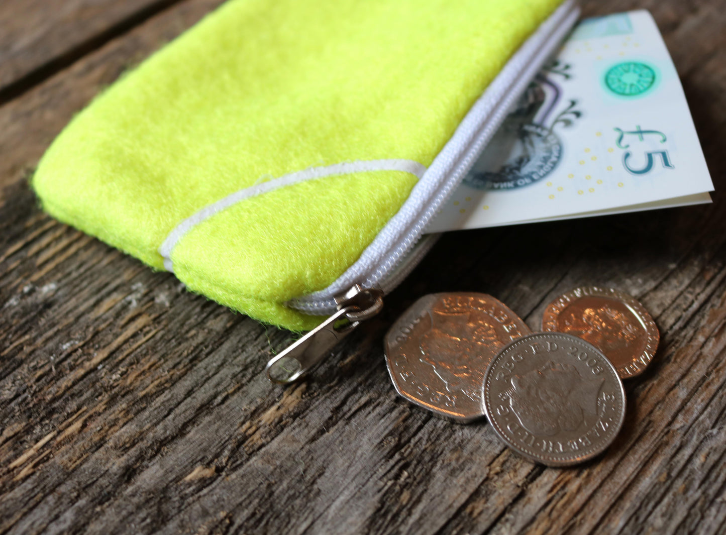 Tennis Coin Purse Coins Inside