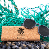 FITZROY SLATE Sunglasses by Waterhaul - Blue Mirror Lenses