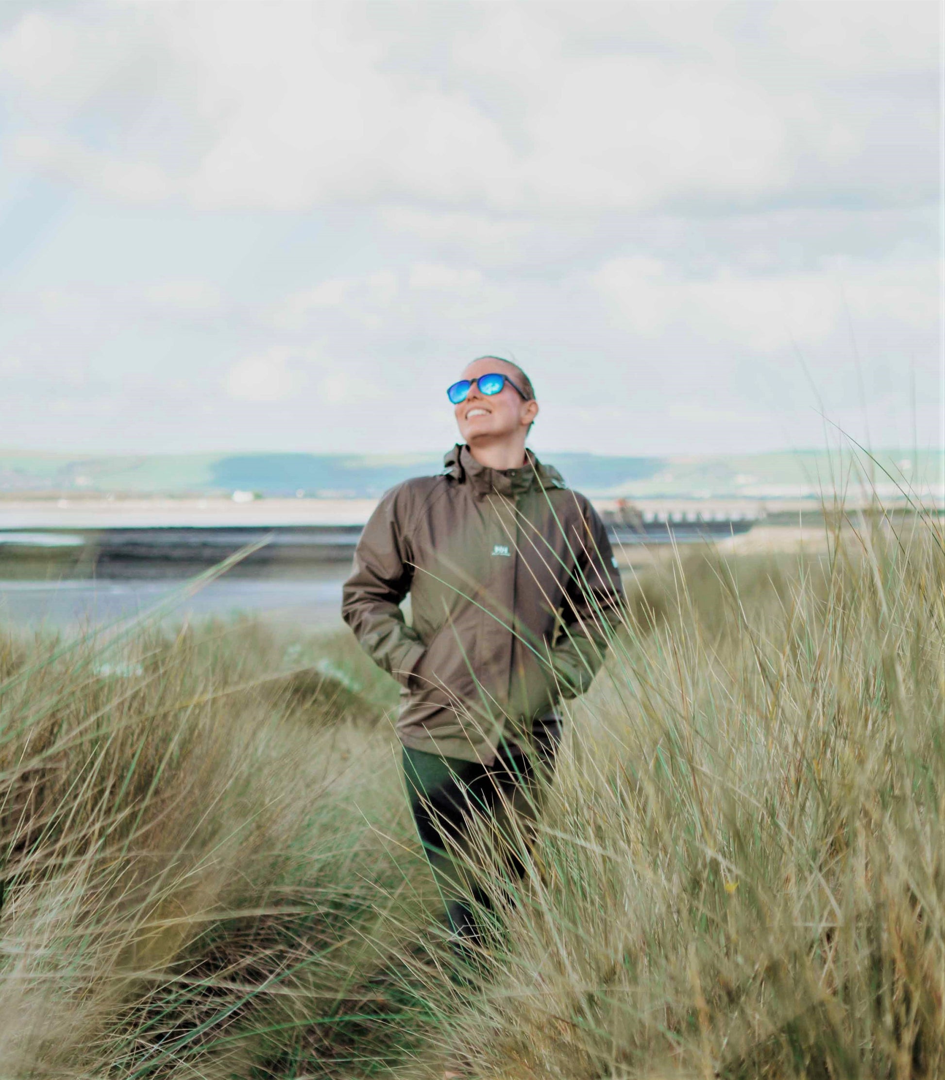 CRANTOCK SLATE Sunglasses by Waterhaul - Blue Mirror Lenses