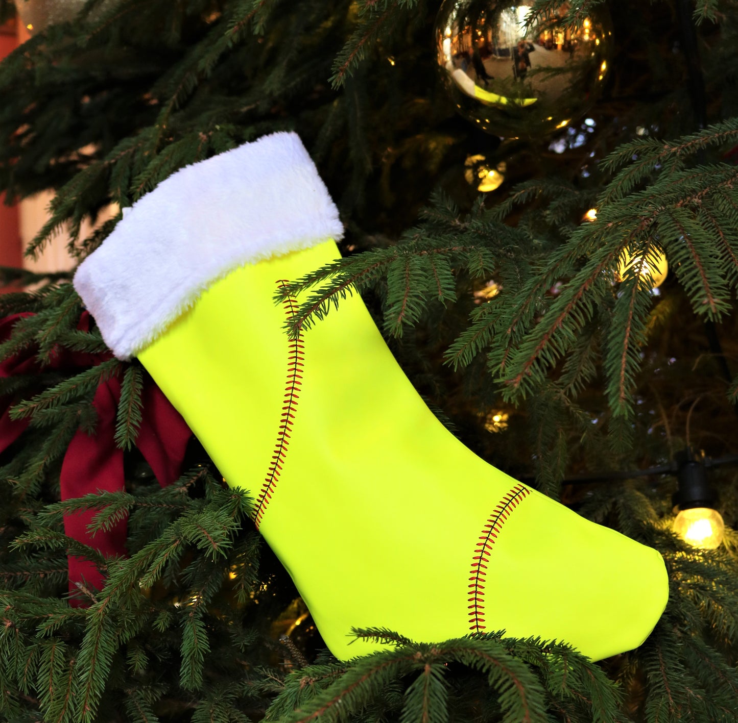 Softball Christmas Stocking