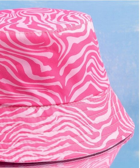 The SONIC PINK Bucket Hat Closer View