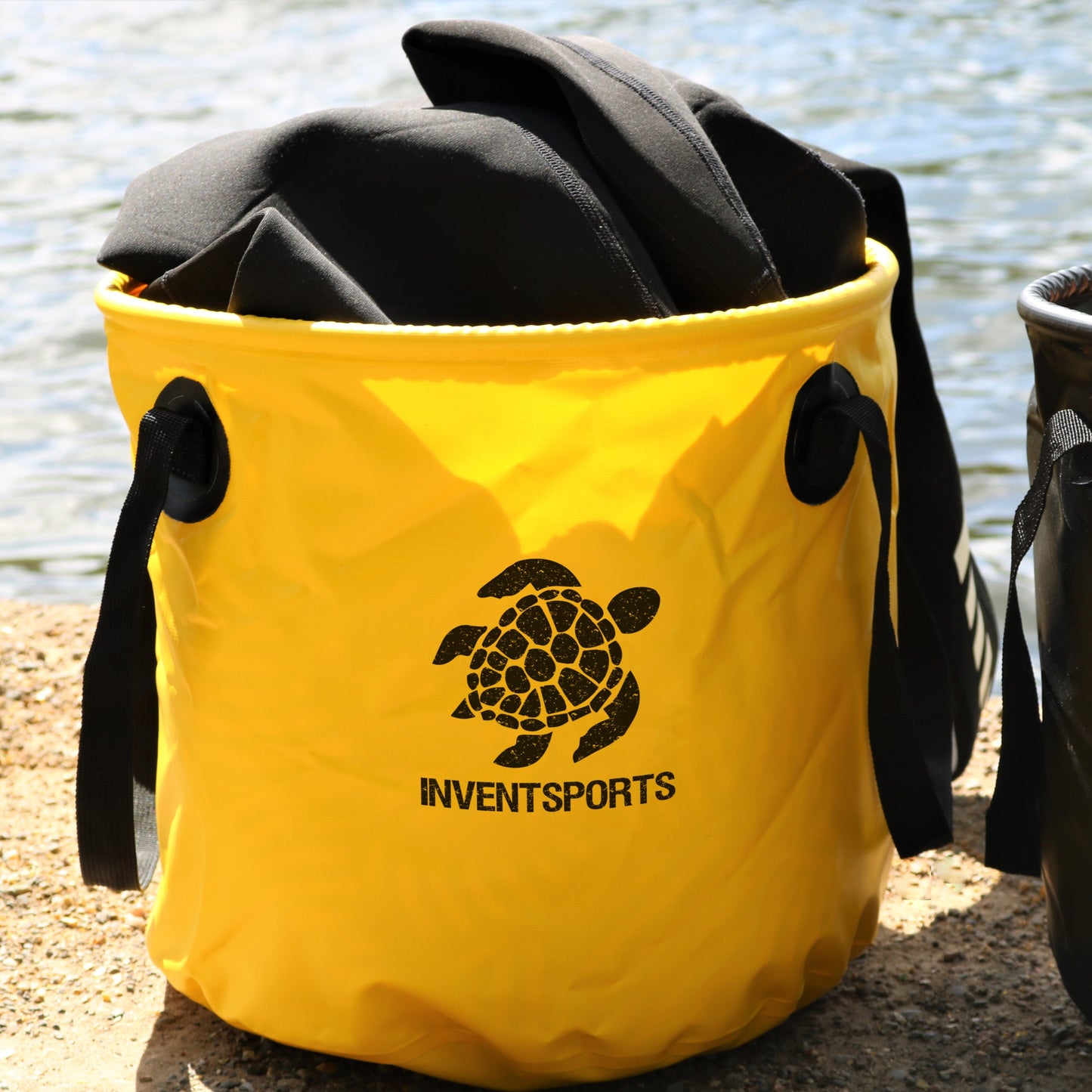 Beach Bucket YELLOW Outside