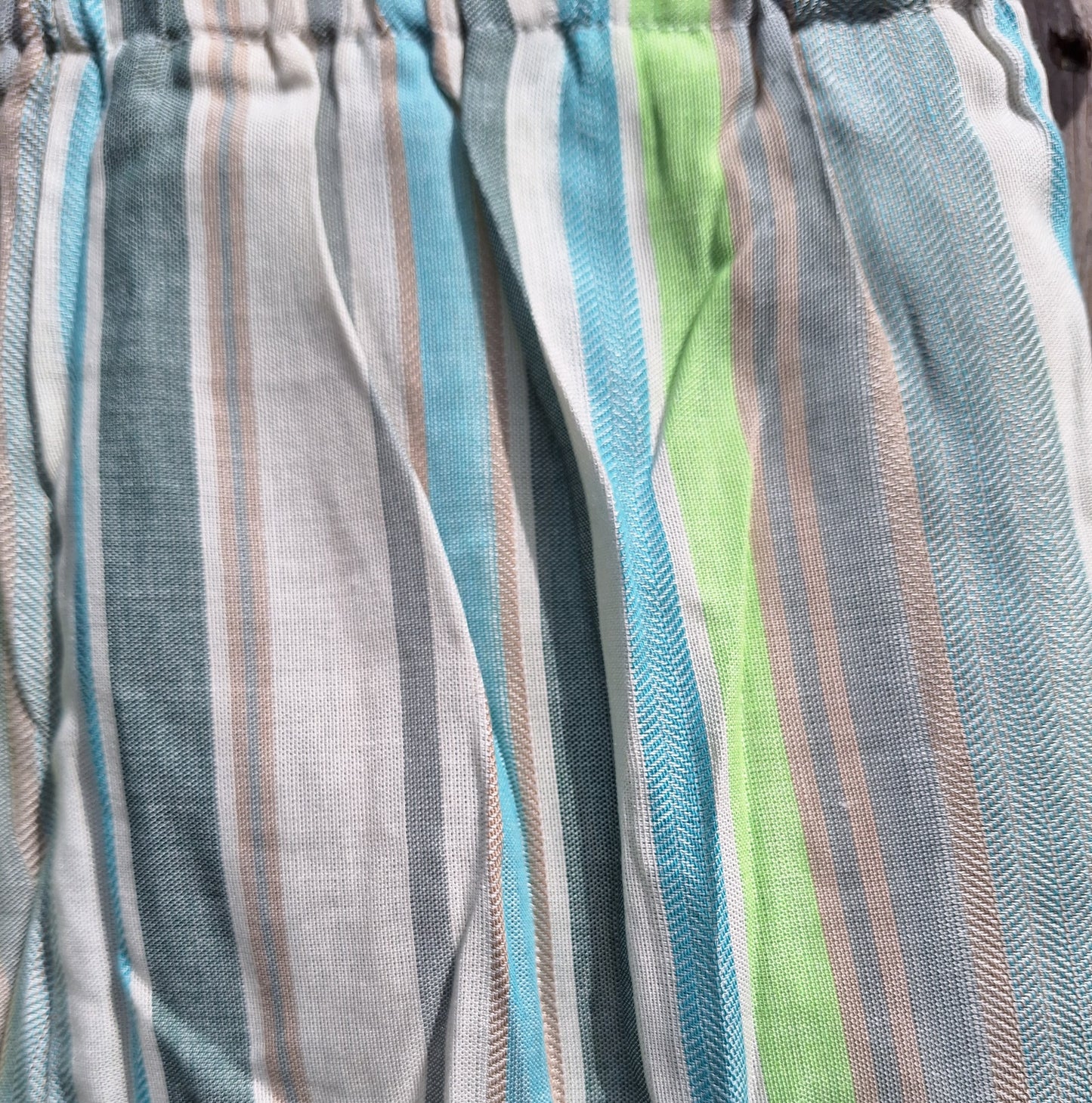 Green & Aqua SUMMER STRIPES Shorts