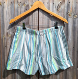 Green & Aqua SUMMER STRIPES Shorts