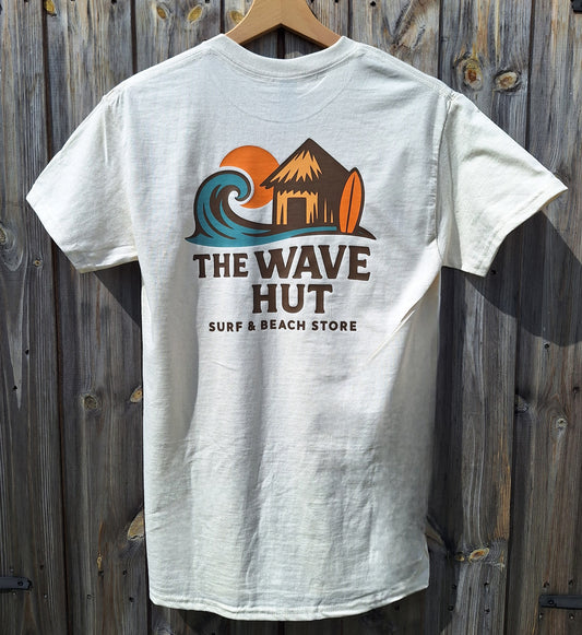 THE WAVE HUT unisex T-Shirt in natural cream - pure cotton and 100% beautiful ! (Copy)