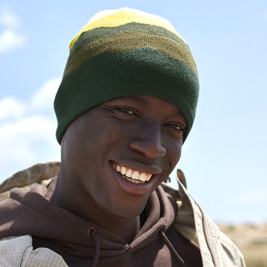 Winter Mountain BEANIE HATS -  in 4 great colour variations.  100%Recycled.