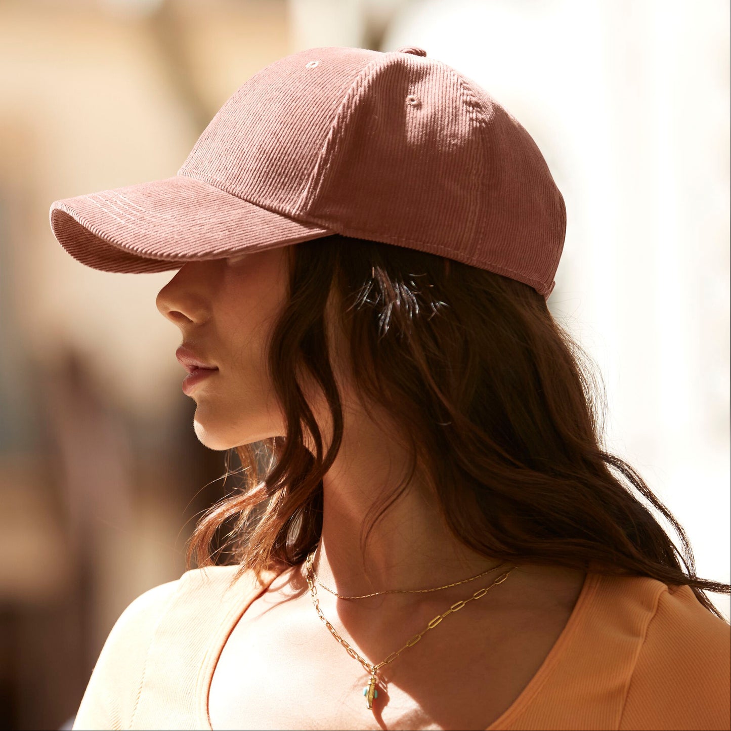 Solid colour vintage Corduroy TURTLE Baseball caps in 3 colours.  100% natural organic cotton