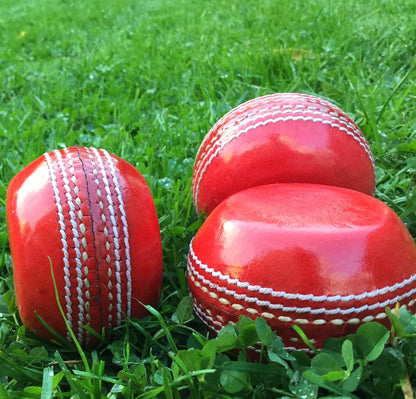 Flat sided Cricket Ball Paperweight / Desk ornament - real cricket stitching