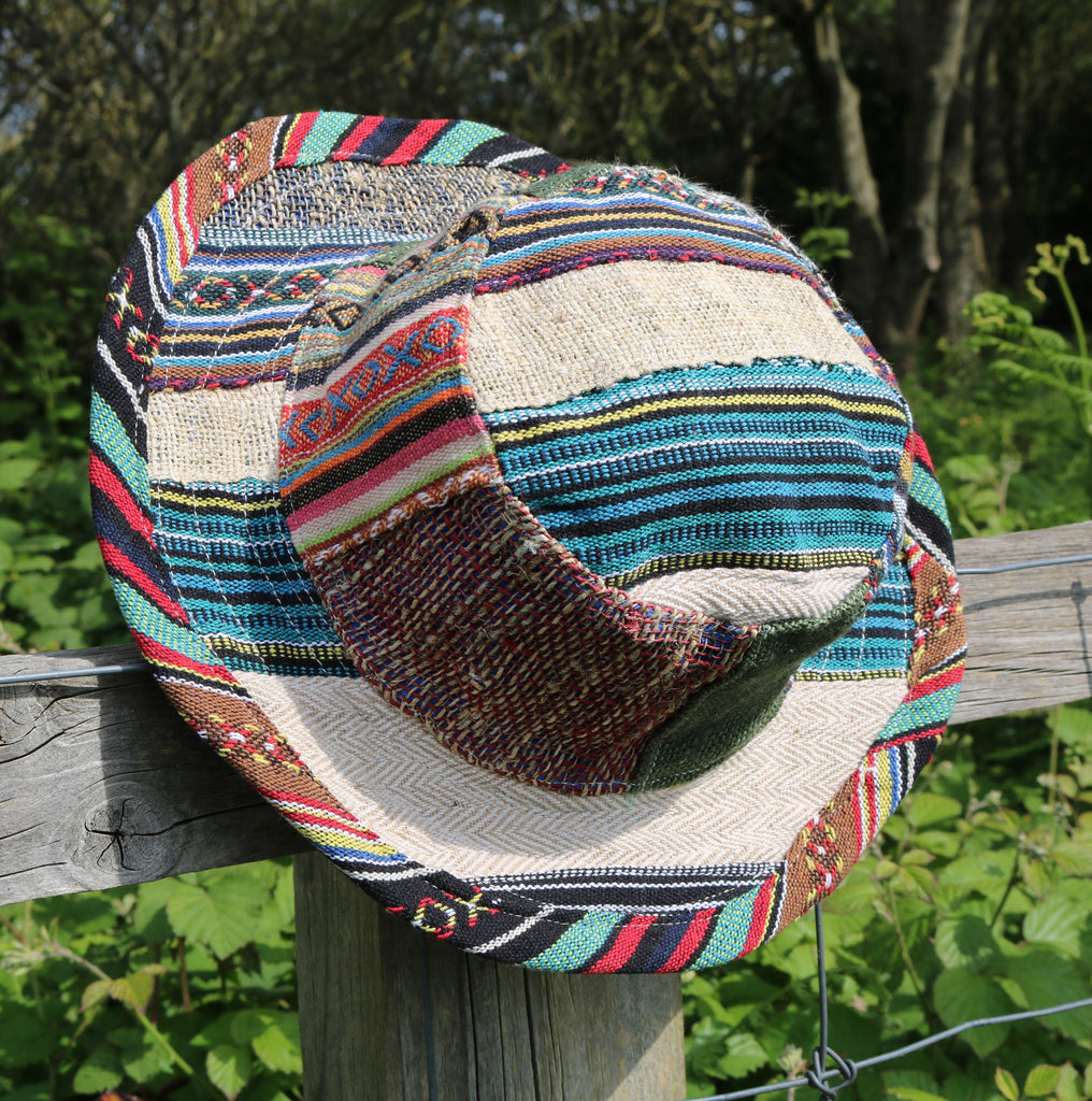 Beautiful Hemp and Cotton Unisex OUTBACK hat with a flexible, finished and lined brim