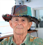 Beautiful Hemp and Cotton Unisex OUTBACK hat with a flexible, fringe brim