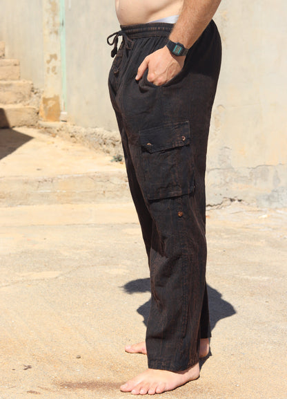 Unisex Fairtrade CHOCO CARGO PANTS / TROUSERS