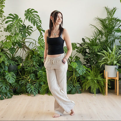 100% Pure Linen Trousers in 9 colours - made in Italy