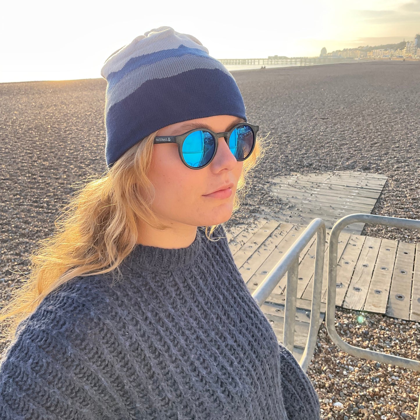 Winter Mountain BEANIE HATS -  in 4 great colour variations.  100%Recycled.