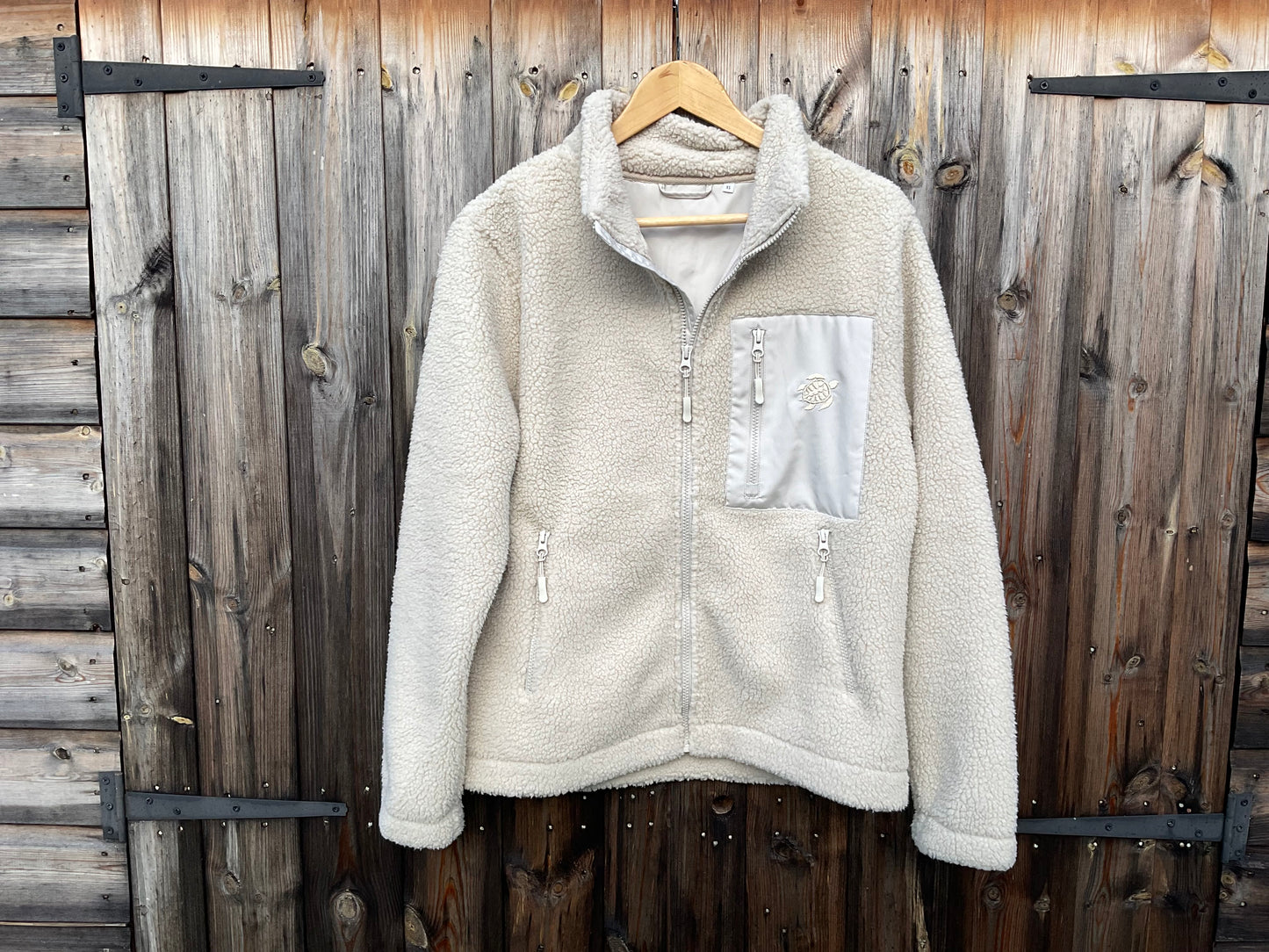 Recycled polyester Cream SHERPA FLEECE : Unisex Borg Style