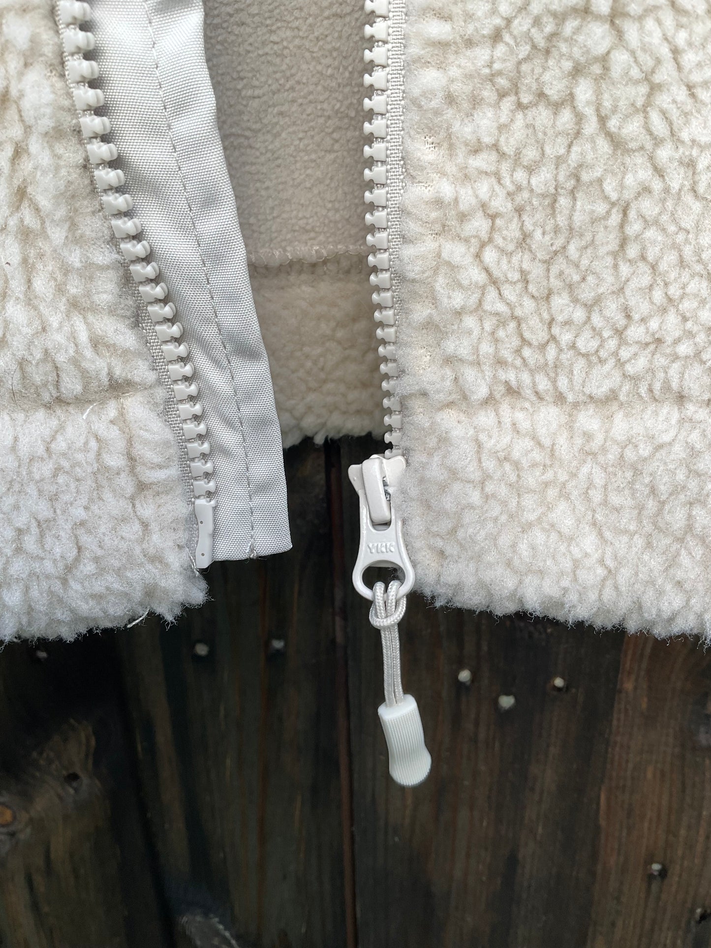 Recycled polyester Cream SHERPA FLEECE : Unisex Borg Style