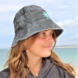 The SHADY GREY vintage washed Bucket Hat