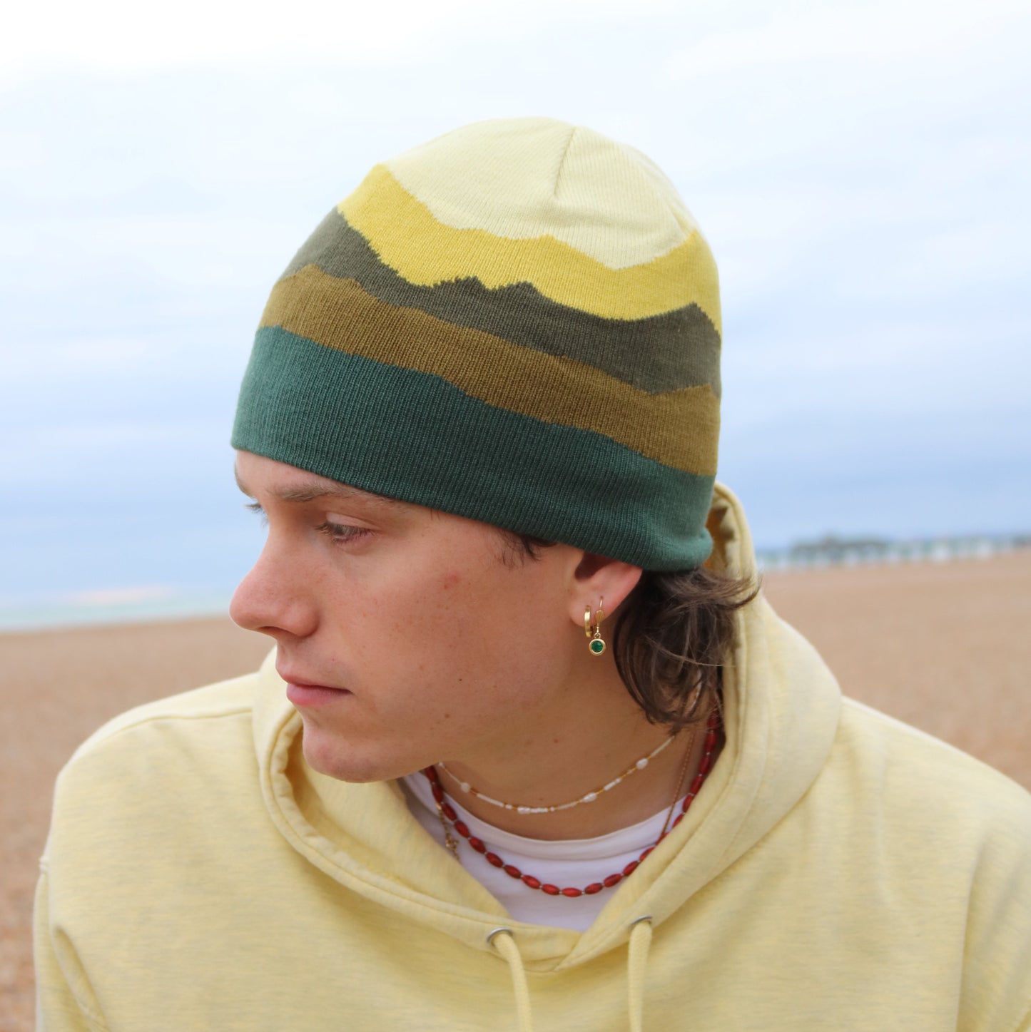 Winter Mountain BEANIE HATS -  in 4 great colour variations.  100%Recycled.