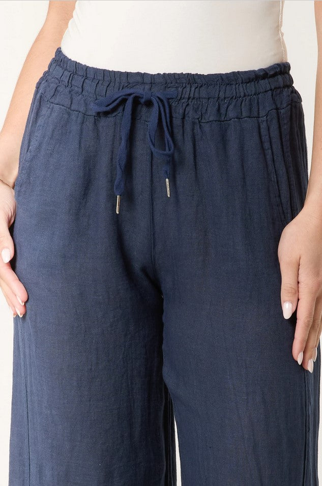 100% Pure Linen Trousers in 9 colours - made in Italy