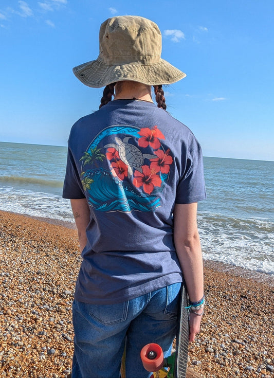 PINTA T-Shirt in dark denim - pure cotton and 100% beautiful ! (Copy)