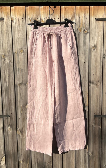 100% Pure Linen Trousers in 9 colours - made in Italy