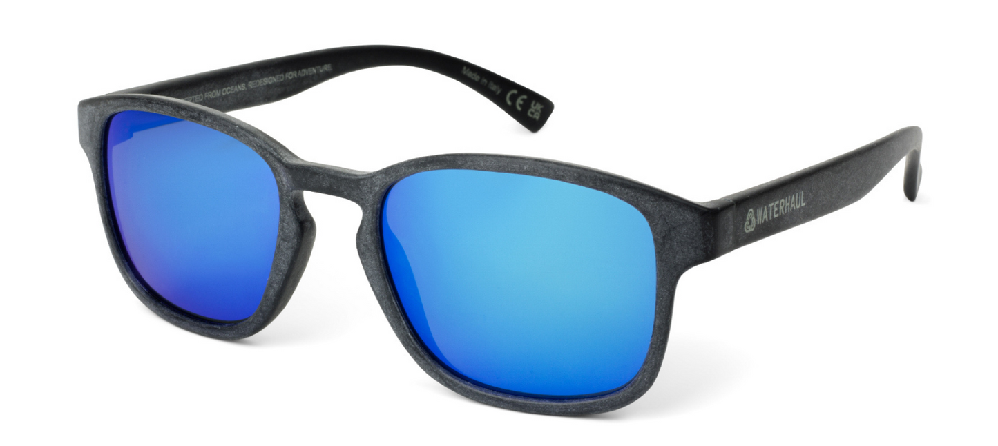 PENTIRE SLATE Sunglasses by Waterhaul - Blue Mirror Lenses