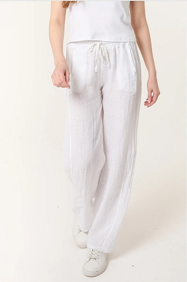 100% Pure Linen Trousers in 9 colours - made in Italy