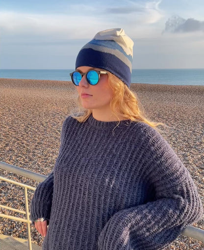 Winter Mountain BEANIE HATS -  in 4 great colour variations.  100%Recycled.