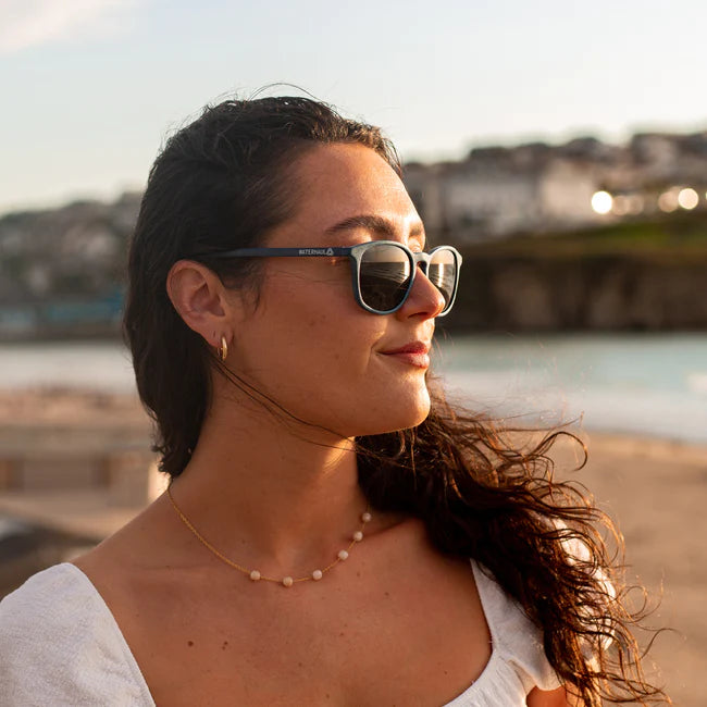 KYNANCE NAVY Sunglasses by Waterhaul - Grey lenses