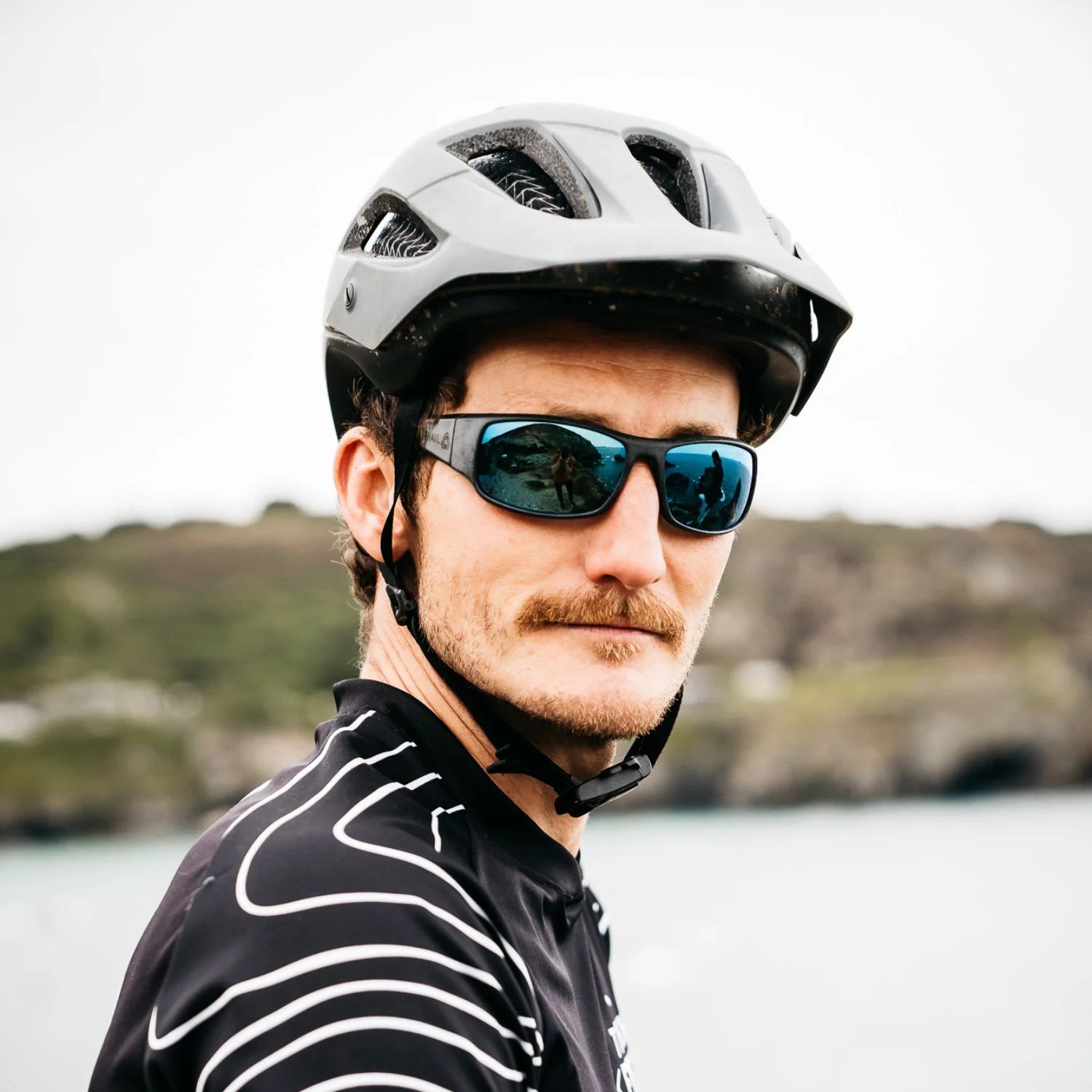 ZENNOR SLATE Sunglasses by Waterhaul - Blue Mirror Lenses great for sports