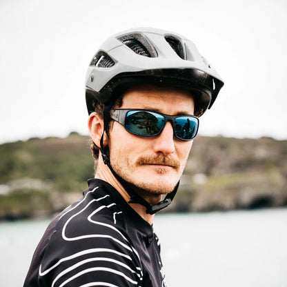 ZENNOR SLATE Sunglasses by Waterhaul - Blue Mirror Lenses great for sports