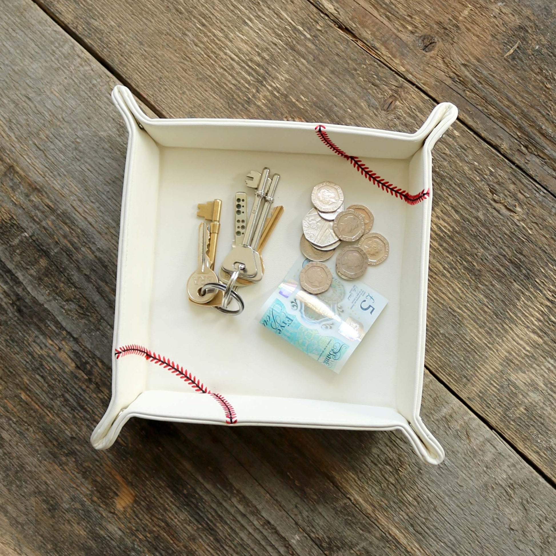 Baseball Desk Caddies Keys & Money