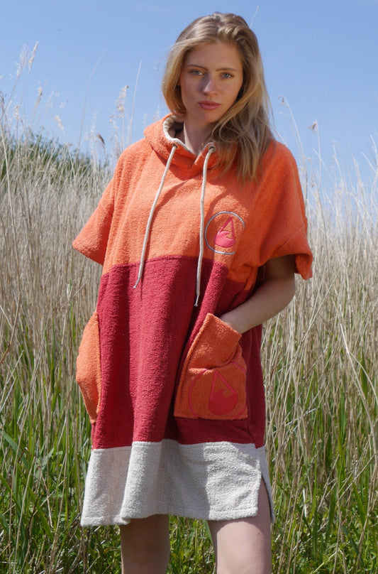 Wave Style Poncho SETA Keeping Warm During Surf Days
