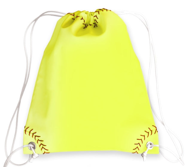 Softball Drawstring Bag Main Image