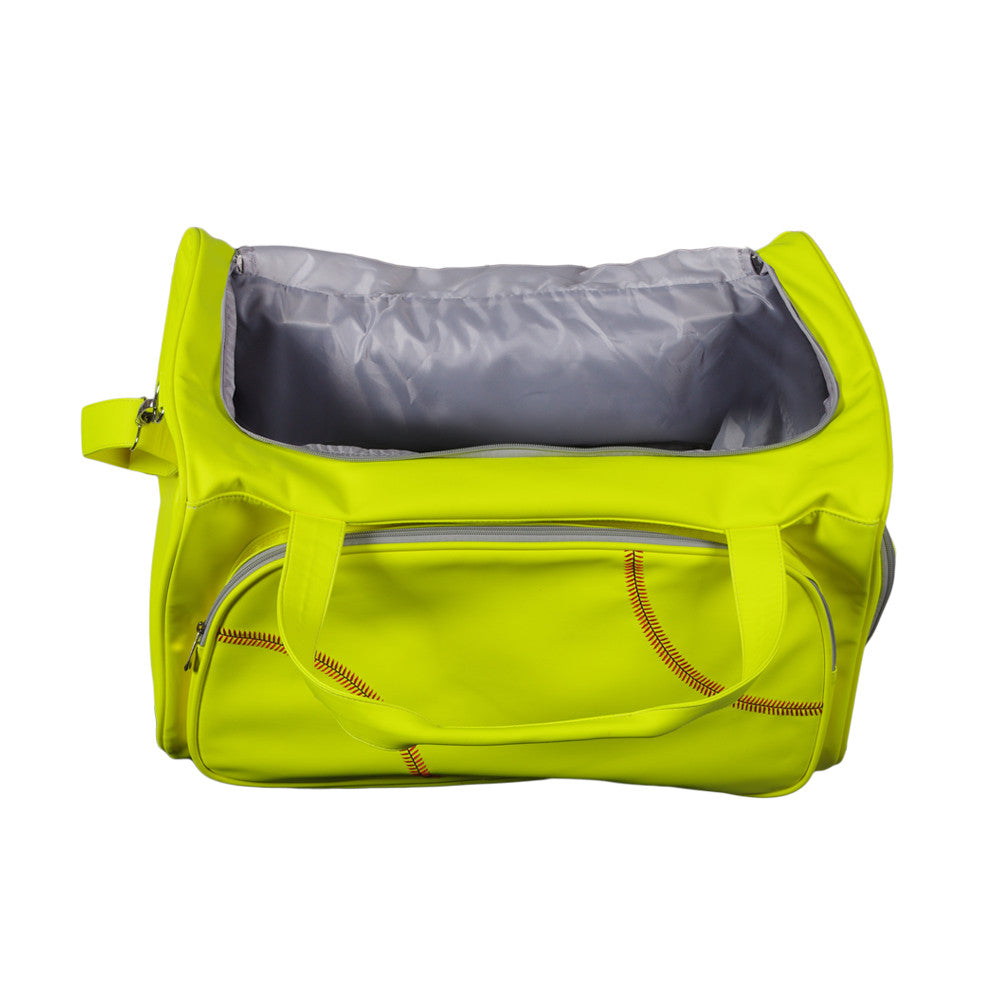 Softball Duffel Bag Inside View