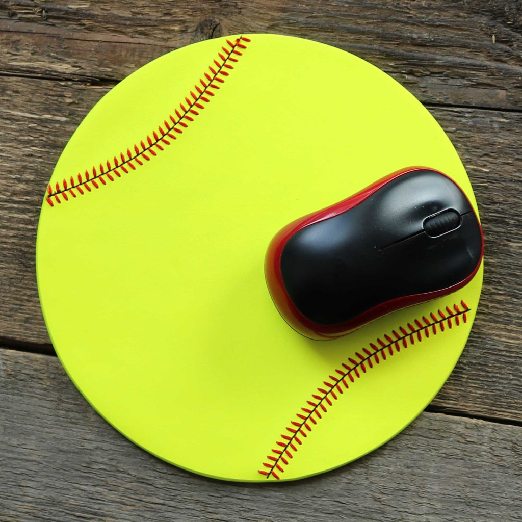 Softball Mouse Mat Top View