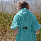 Wave Style Poncho LIZ Back View At The Beach