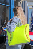 Softball Tote Bag Outside Model