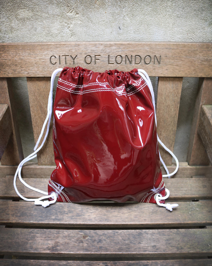 Cricket Drawstring Bag On The Bench